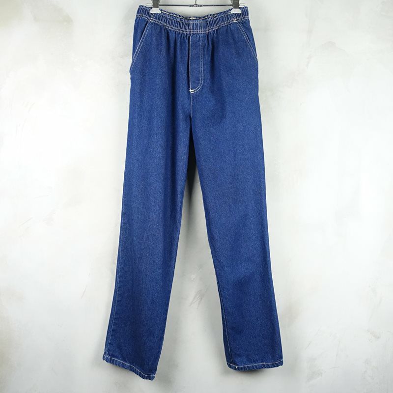 古着のデニムイージーパンツ