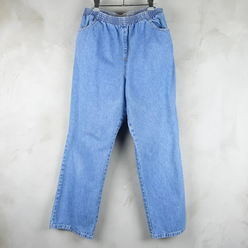 古着のデニムイージーパンツ