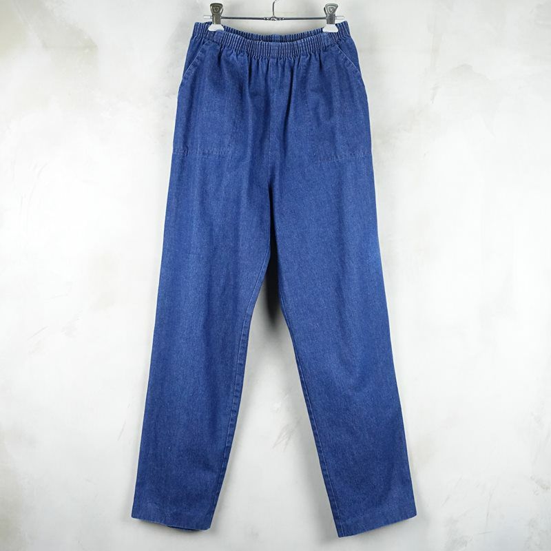 古着のデニムイージーパンツ