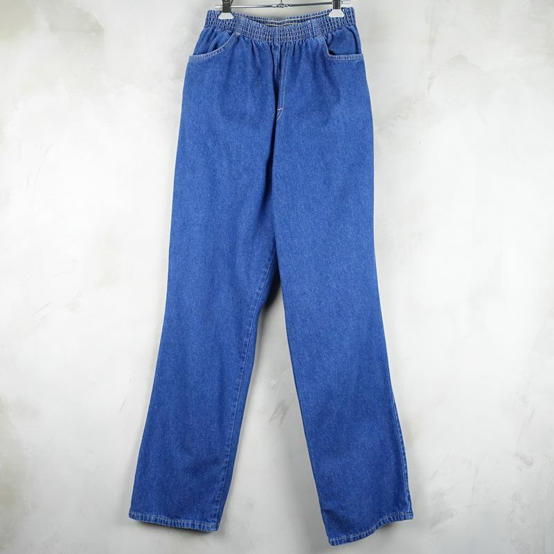古着のデニムイージーパンツ
