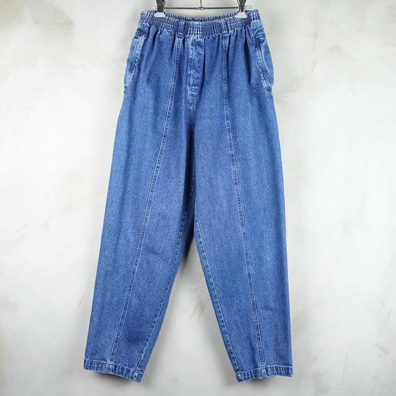 古着のデニムイージーパンツ