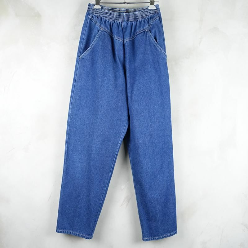 古着のデニムイージーパンツ