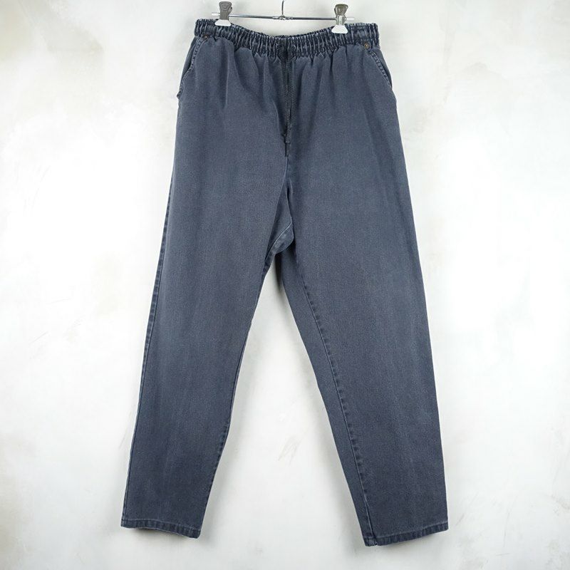 古着のデニムイージーパンツ