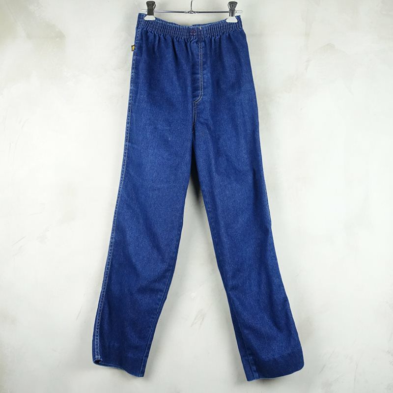 古着のデニムイージーパンツ
