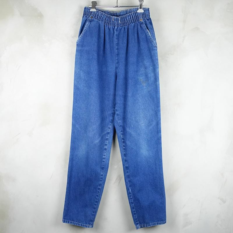 古着のデニムイージーパンツ