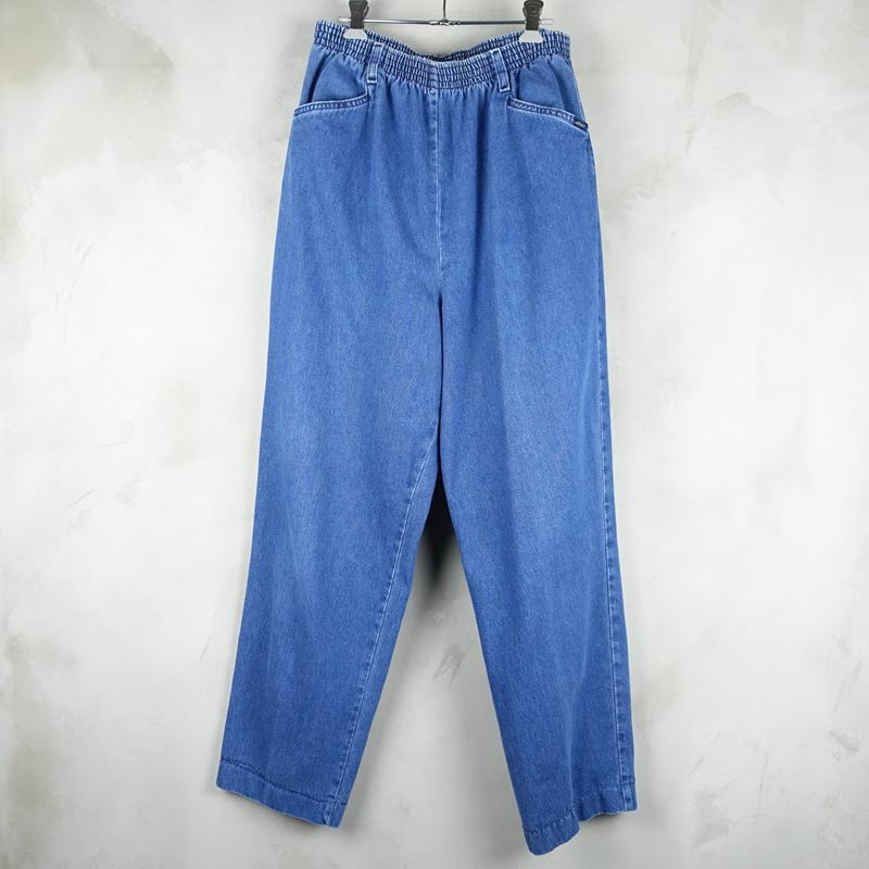 古着のデニムイージーパンツ