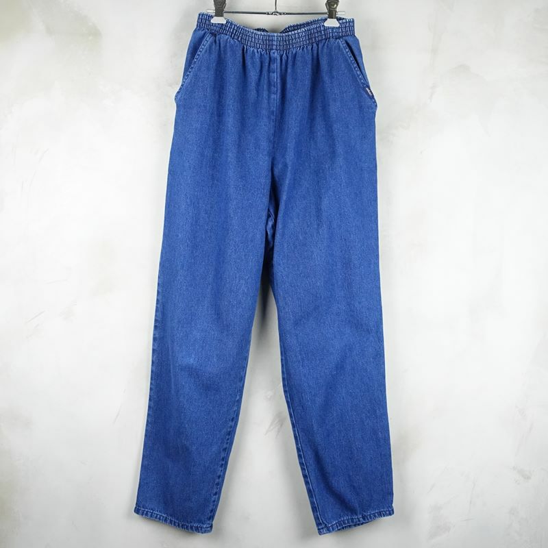 古着のデニムイージーパンツ