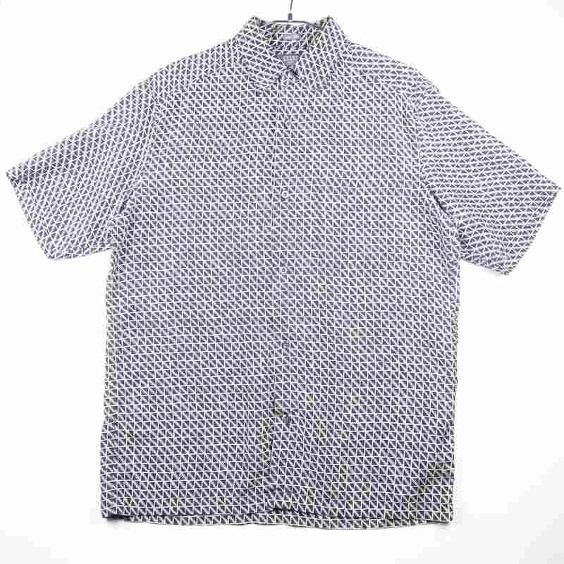 古着のシルク半袖シャツ