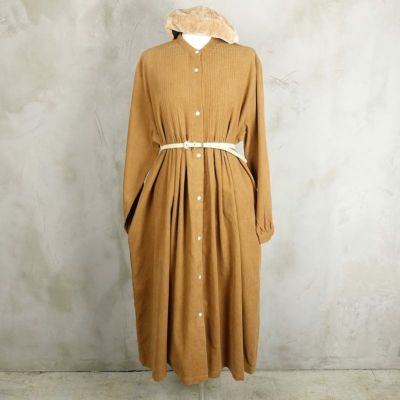 fafatt ファファット コーデュロイ タックワンピース