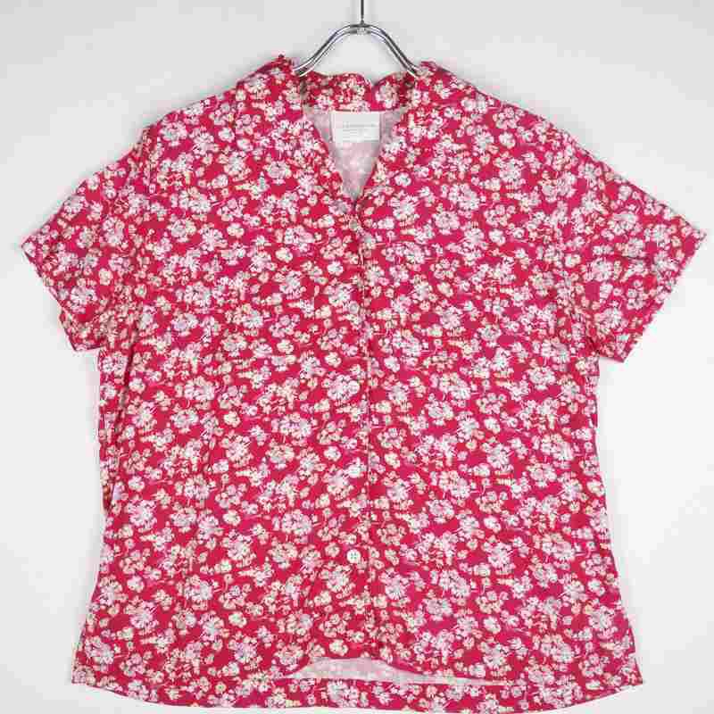 古着のレーヨン柄シャツ