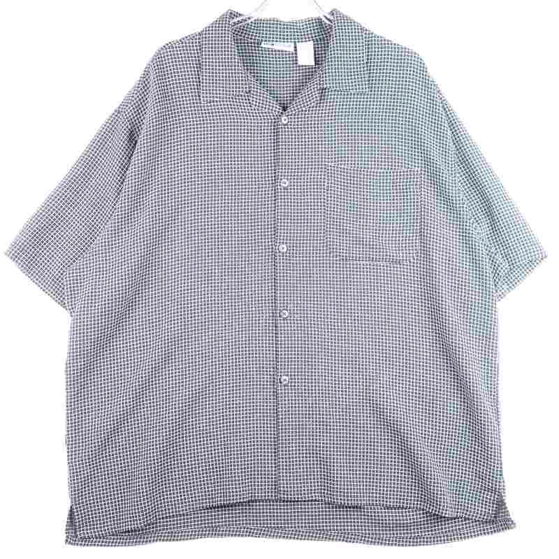 古着のレーヨン半袖シャツ
