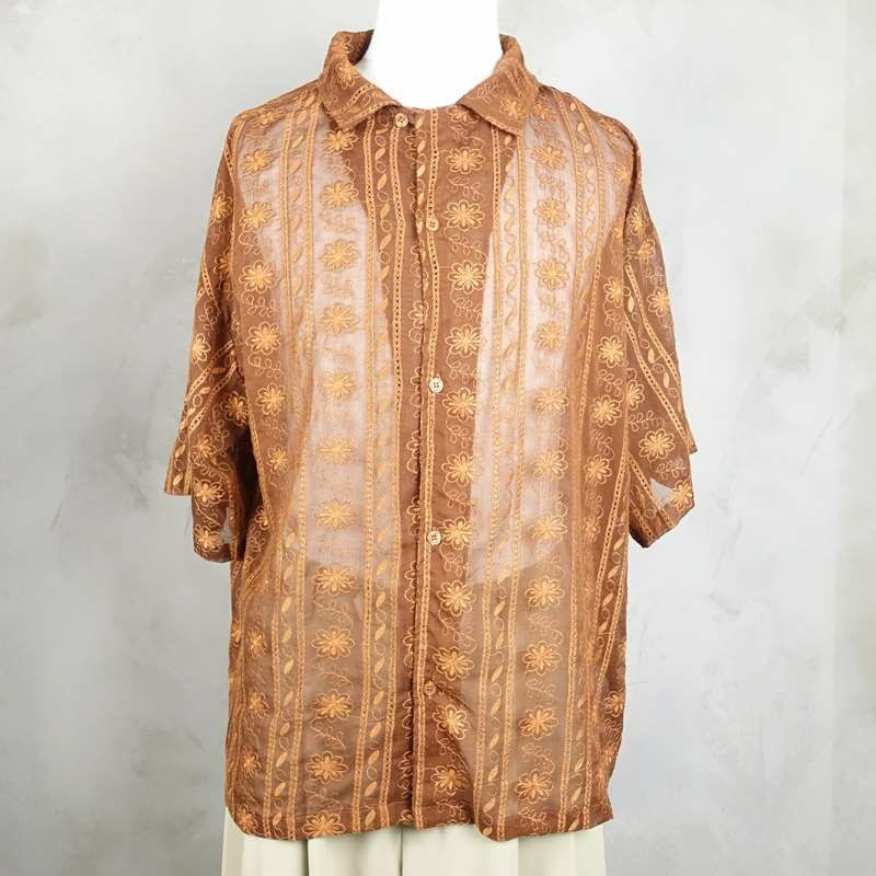 ファファットのシースルー半袖シャツ