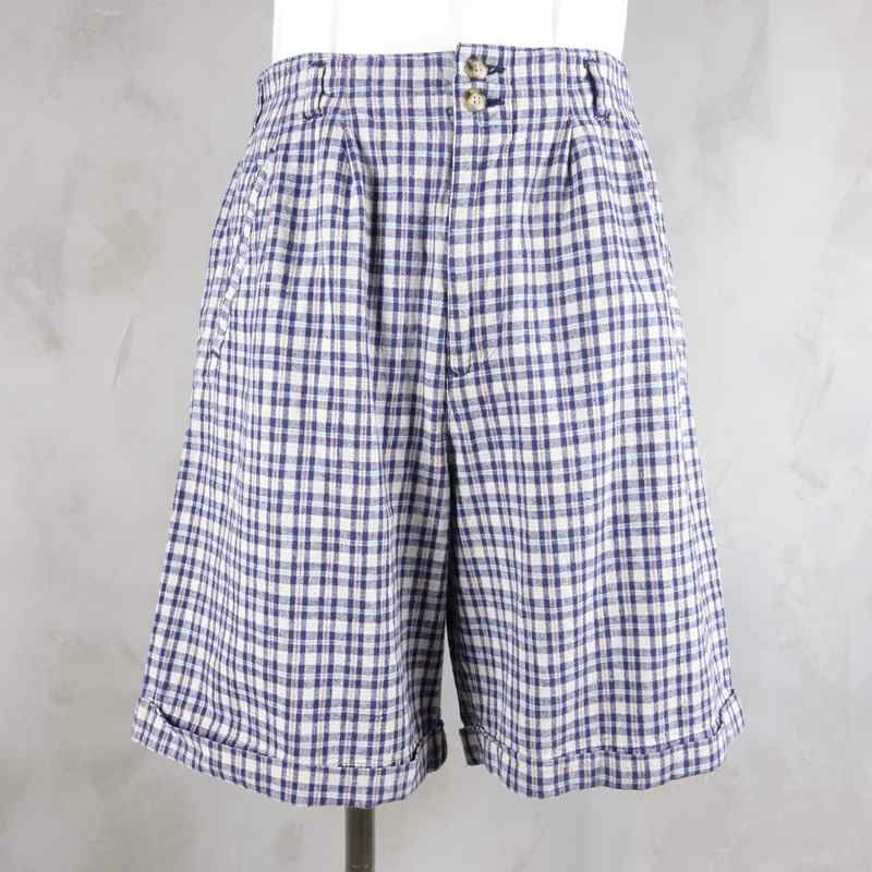 古着のチェックパンツ