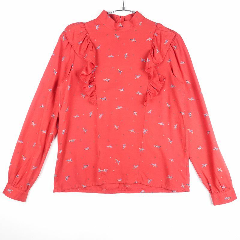 古着の長袖ブラウス