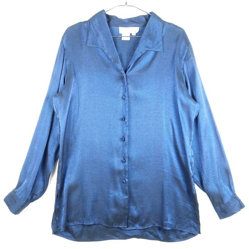 古着の総柄長袖シャツ