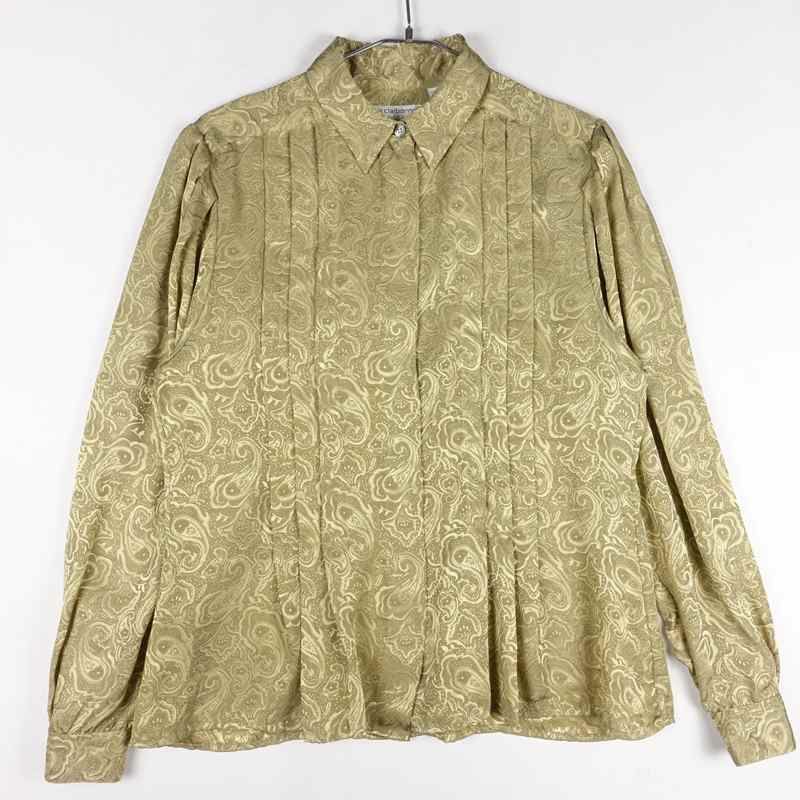 古着の総柄長袖シャツ