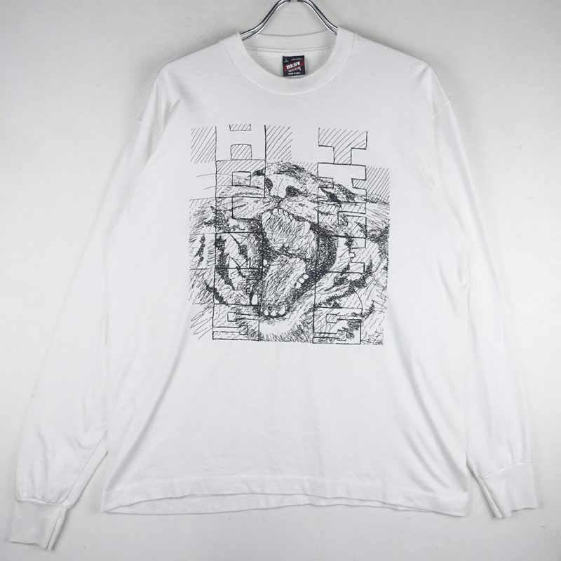 古着のアニマルプリントロンT