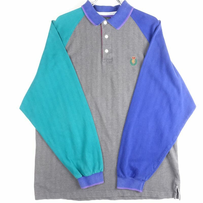 古着の長袖ポロシャツ