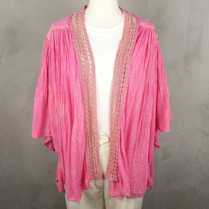 古着の長袖柄シャツ