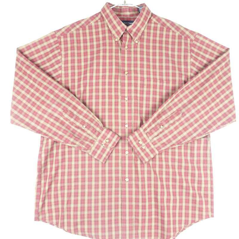 古着のチェック長袖シャツ