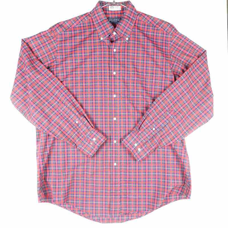 古着のチェック長袖シャツ