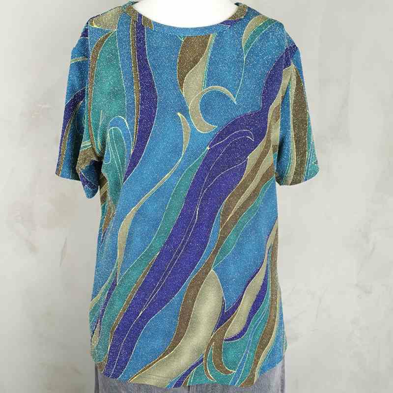 古着のベロア風Tシャツ