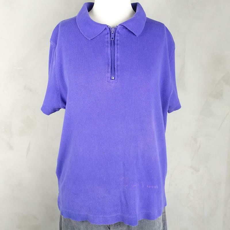 古着の無地ポロシャツ