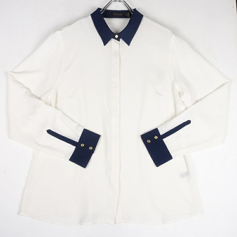 古着の長袖カラーシャツ