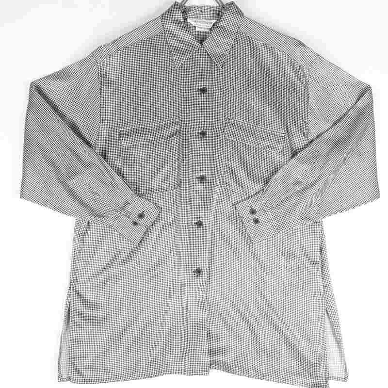 古着の長袖柄シャツ