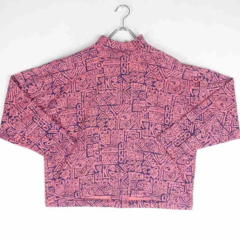 古着の長袖柄シャツ