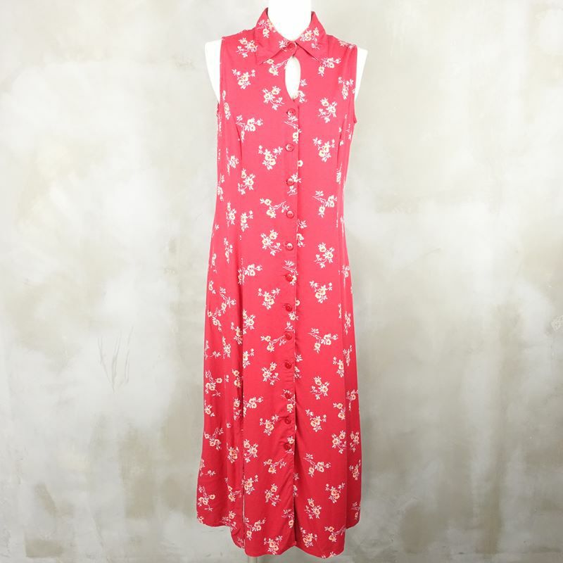 古着 SAG HARBOR レオパード柄 レーヨン 長袖ワンピース | Flamingo 
