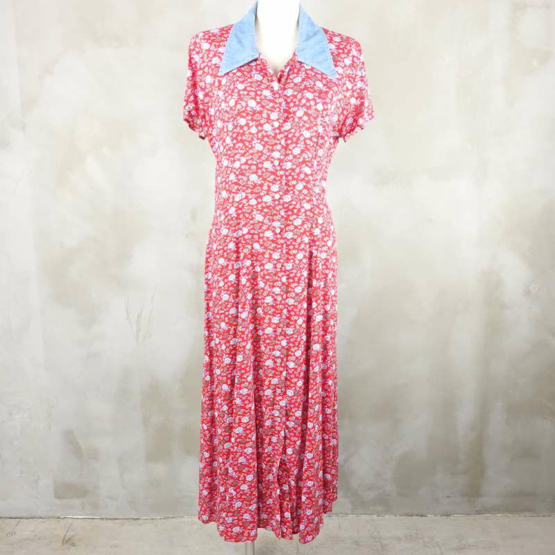 古着の半袖ワンピース