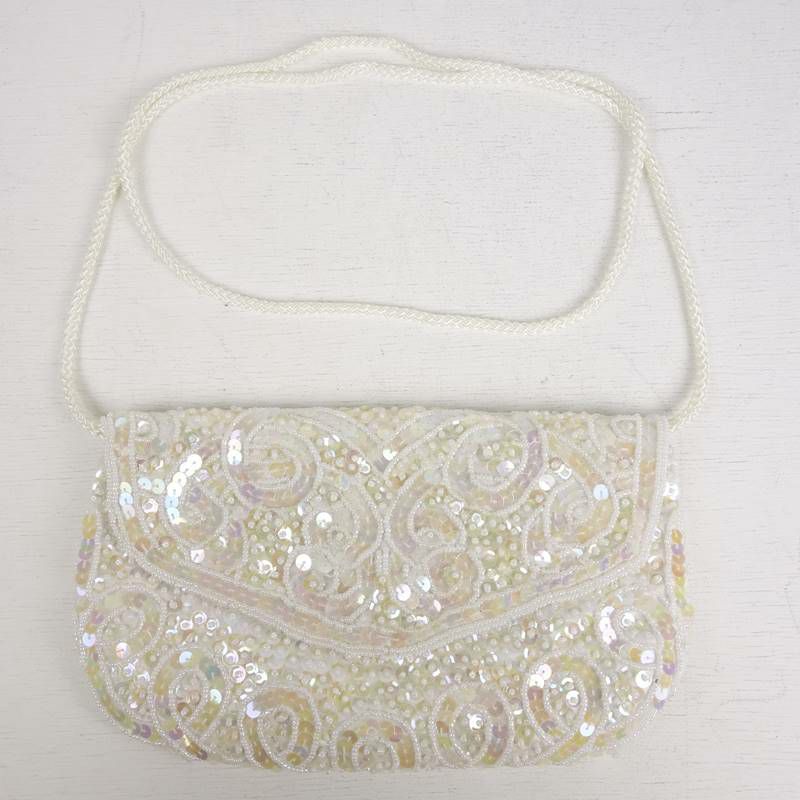 古着のバタフライモチーフ パーティーバッグ