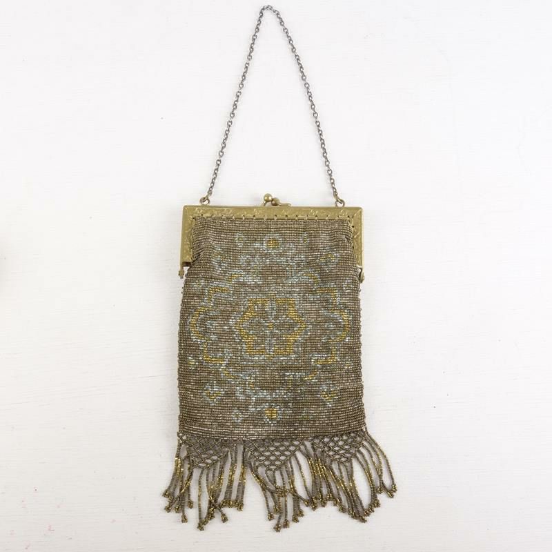 アンティーク がま口ハンドポーチ