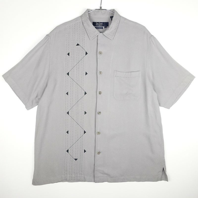 古着の開襟半袖シャツ