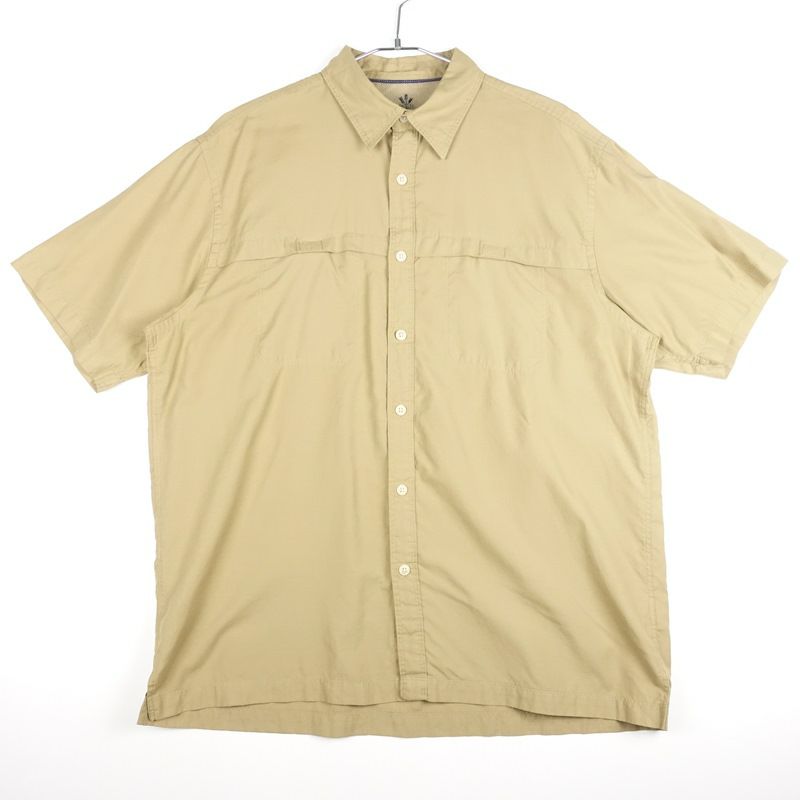 古着のチェック半袖シャツ