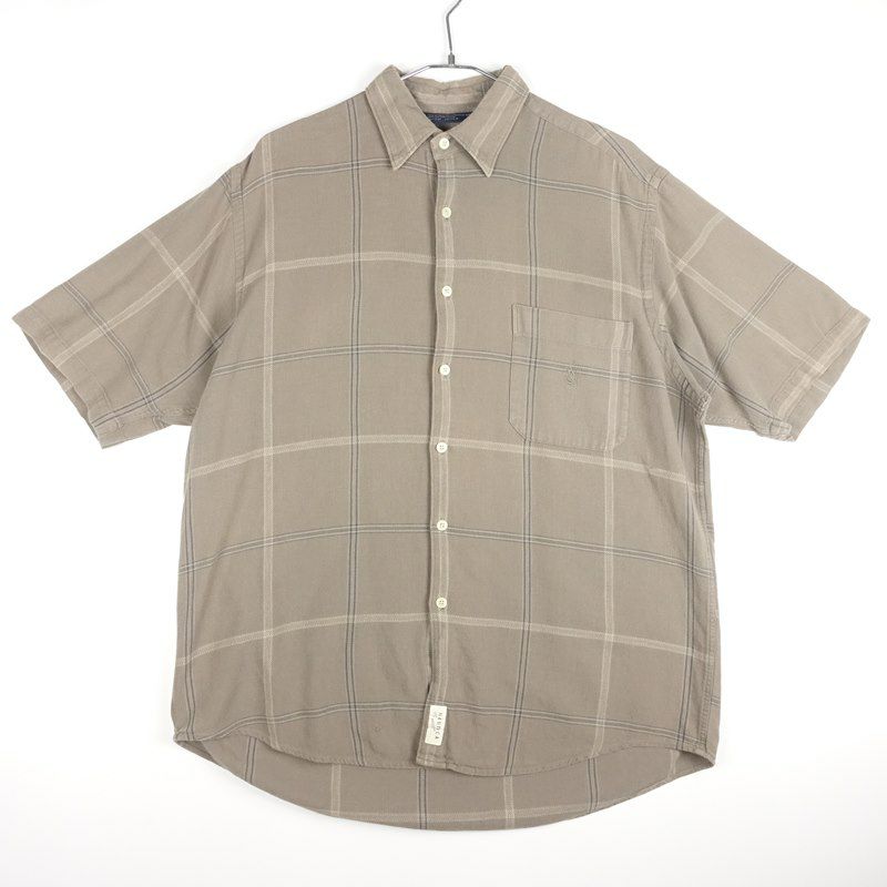 古着のノーチカチェック半袖シャツ