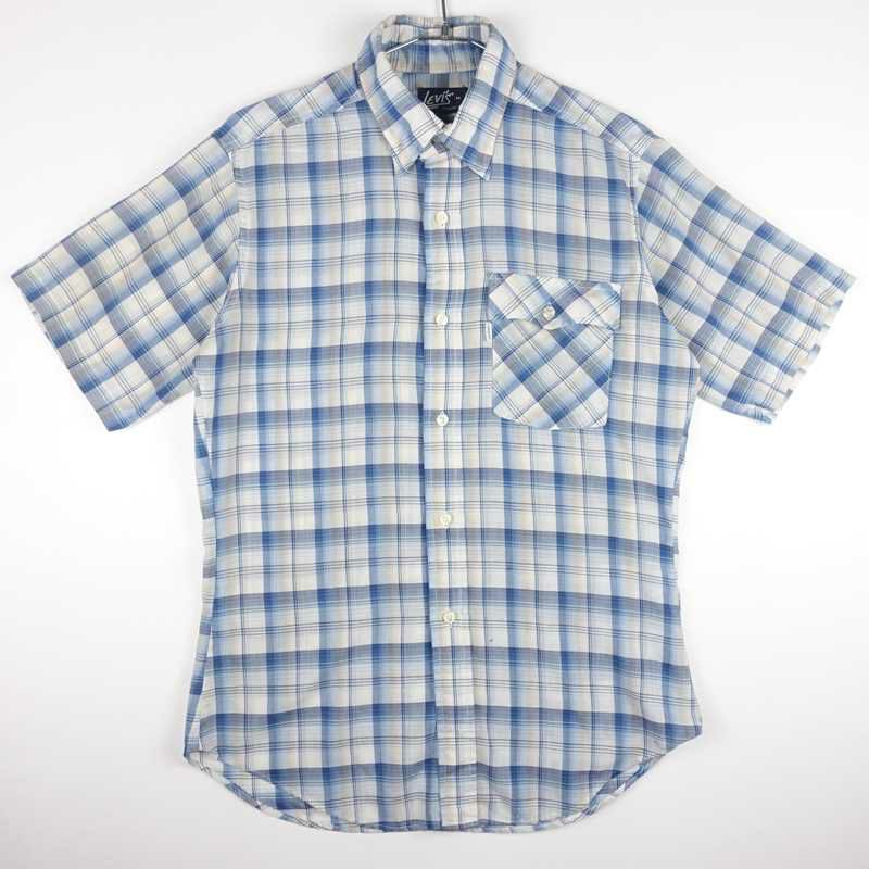 古着のUSA製Levis チェック 半袖シャツ