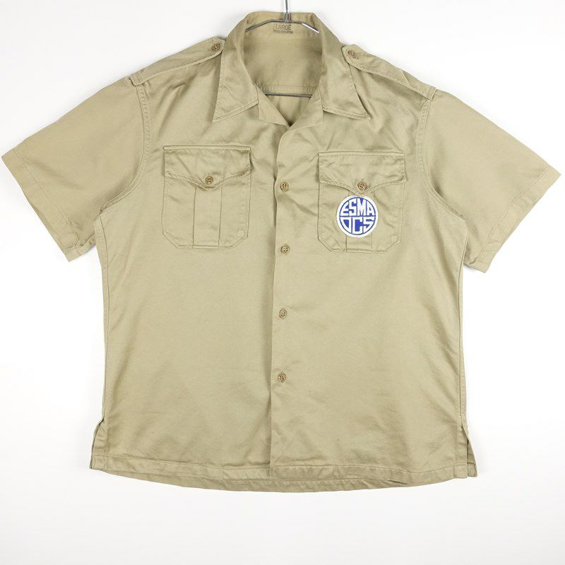 古着の半袖ワークシャツ