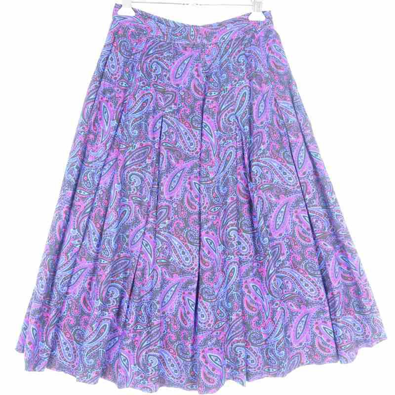 古着のペイズリー柄ショート丈 スカート