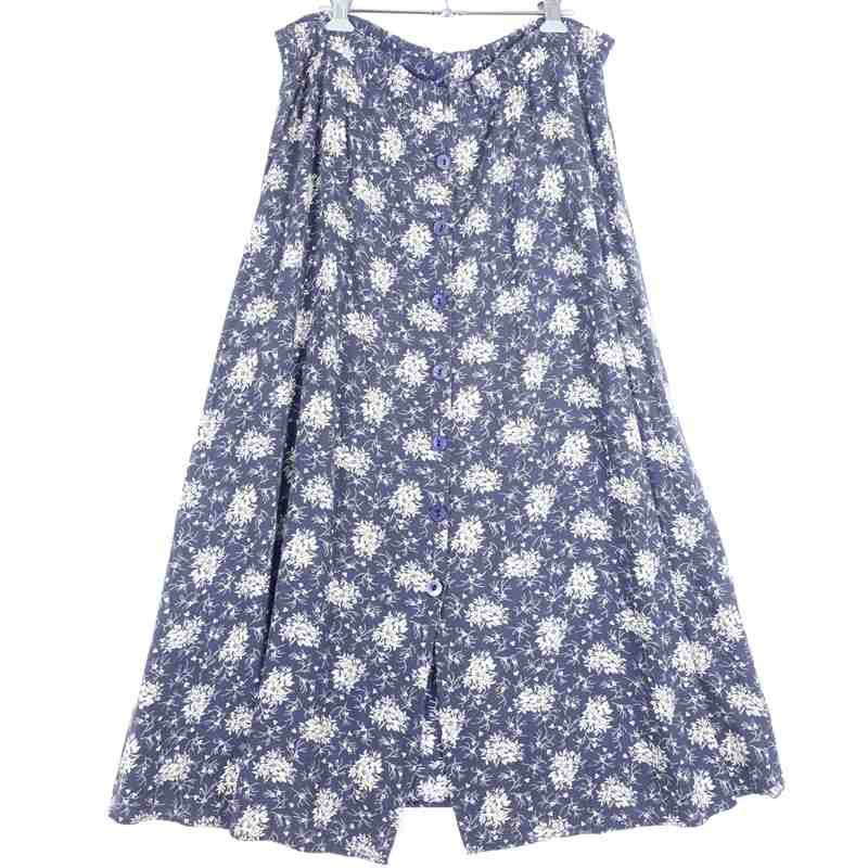 古着の花柄フレアスカート