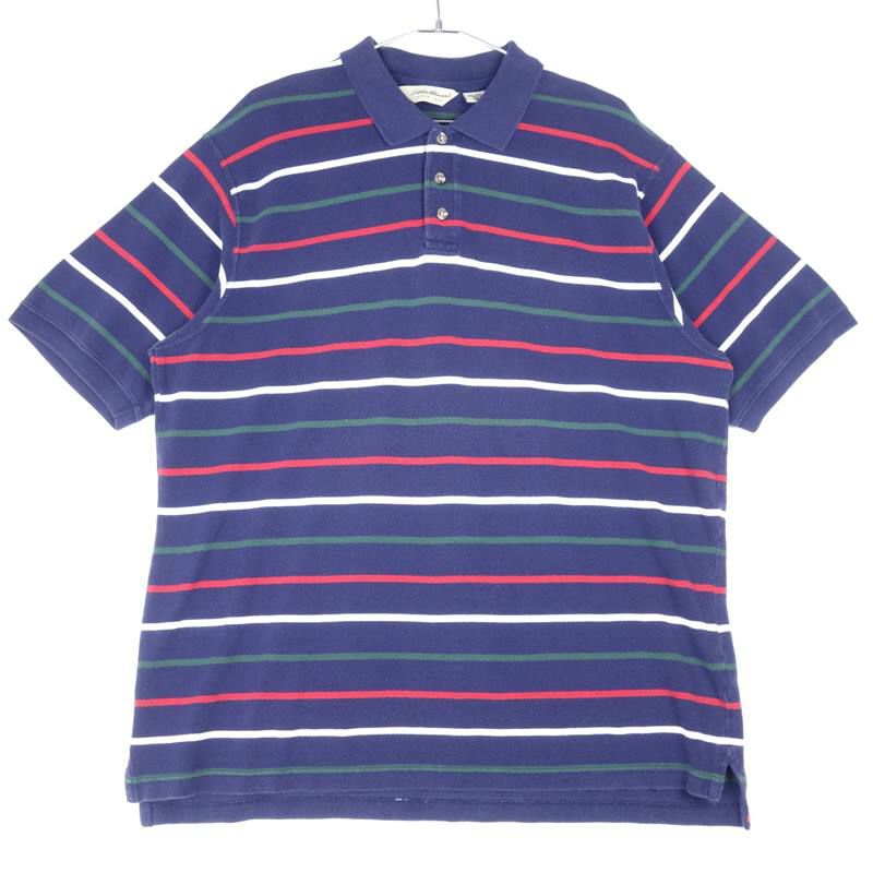 古着のエディーバウアーボーダーポロシャツ