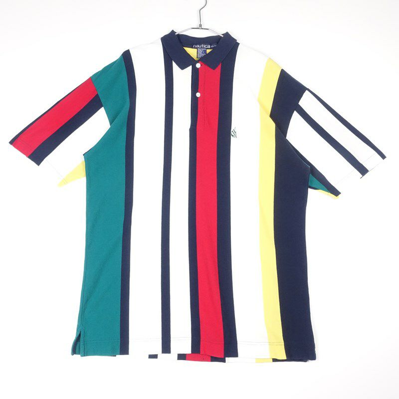 古着のノーチカマルチストライプポロシャツ