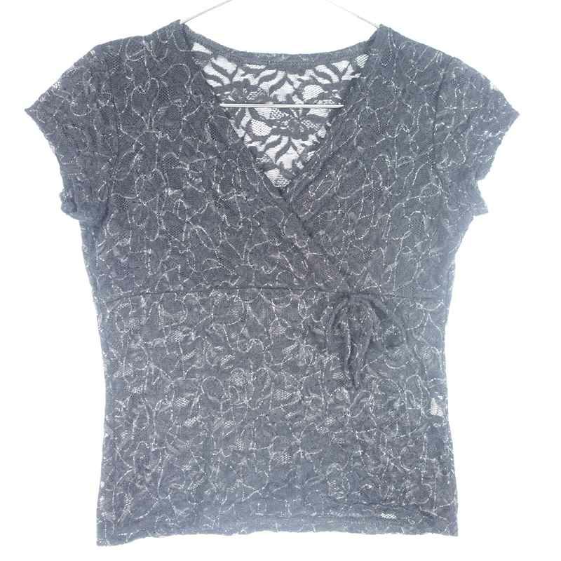 古着のラメシースルートップス