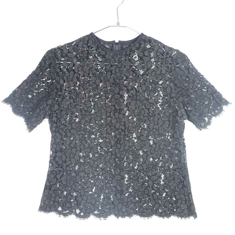 古着のシースルー半袖プルオーバー