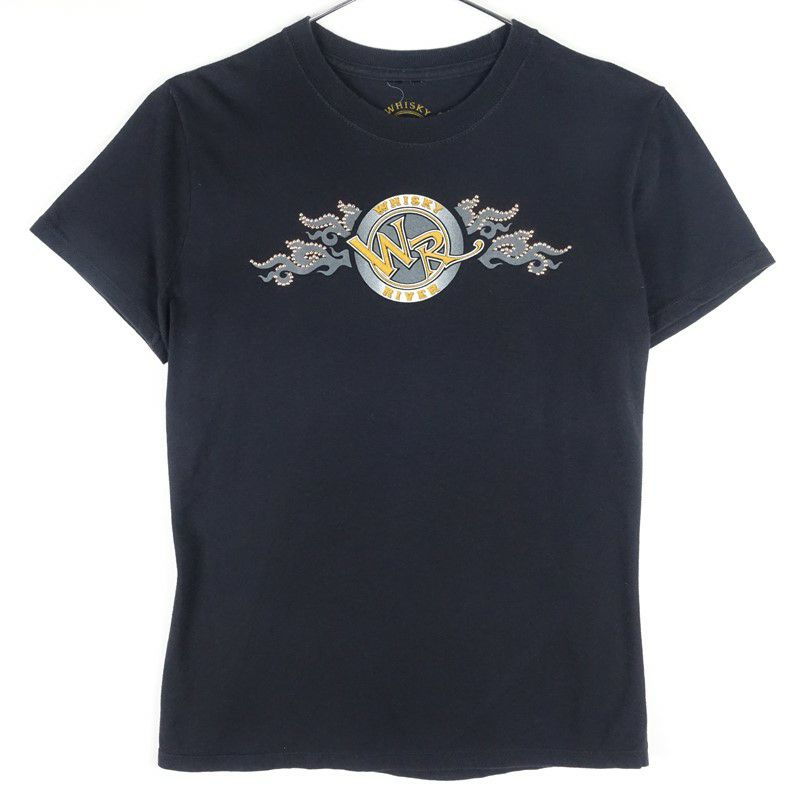 古着のラインストーンプリントTシャツ