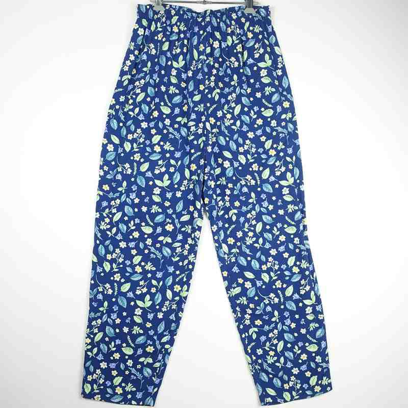 古着の花柄イージーパンツ