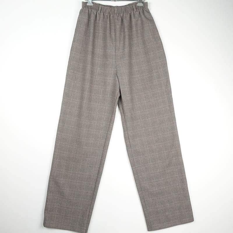 古着のチェックイージーパンツ