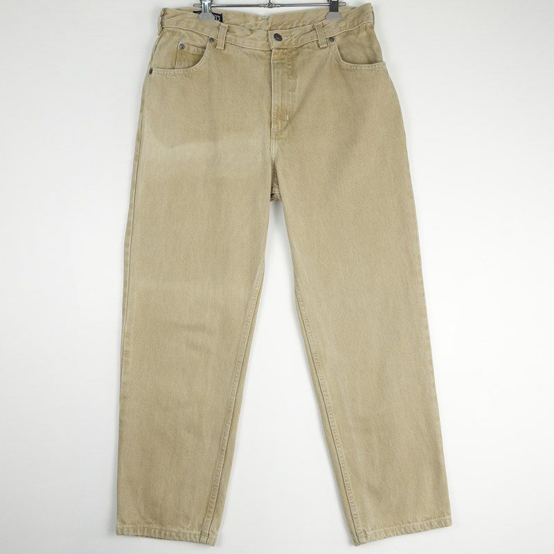 古着のカラーデニムパンツ