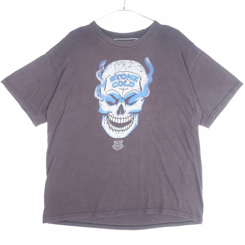 古着のスカルプリントTシャツ